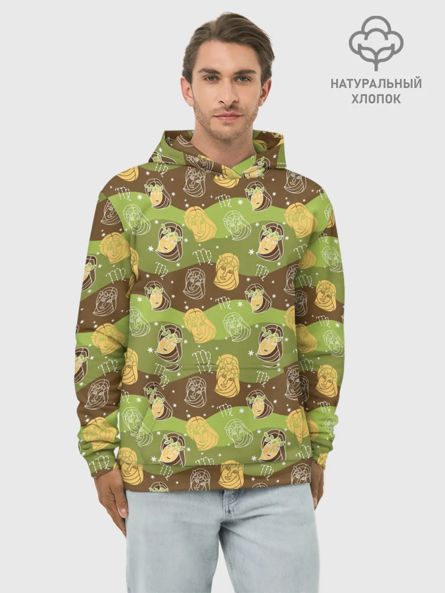 Худи мужской база хлопок / Дева