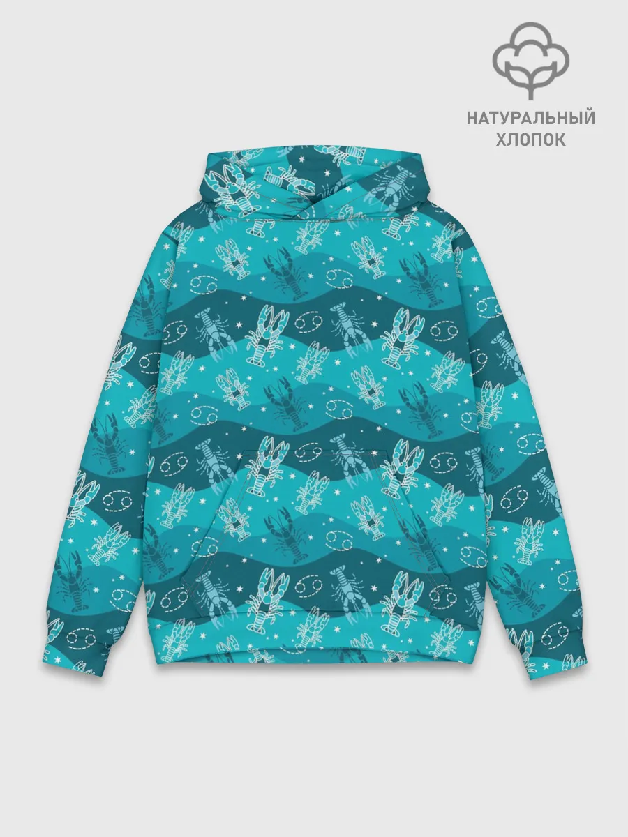 Худи мужской база хлопок / Рак