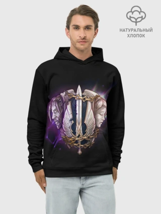 Худи мужской база хлопок / Лига легенд