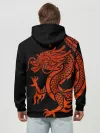 Худи мужской база хлопок / RED CHINA DRAGON
