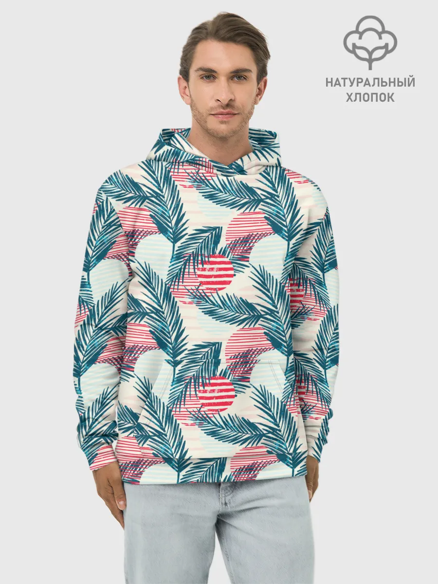 Худи мужской база хлопок / Ретро арт