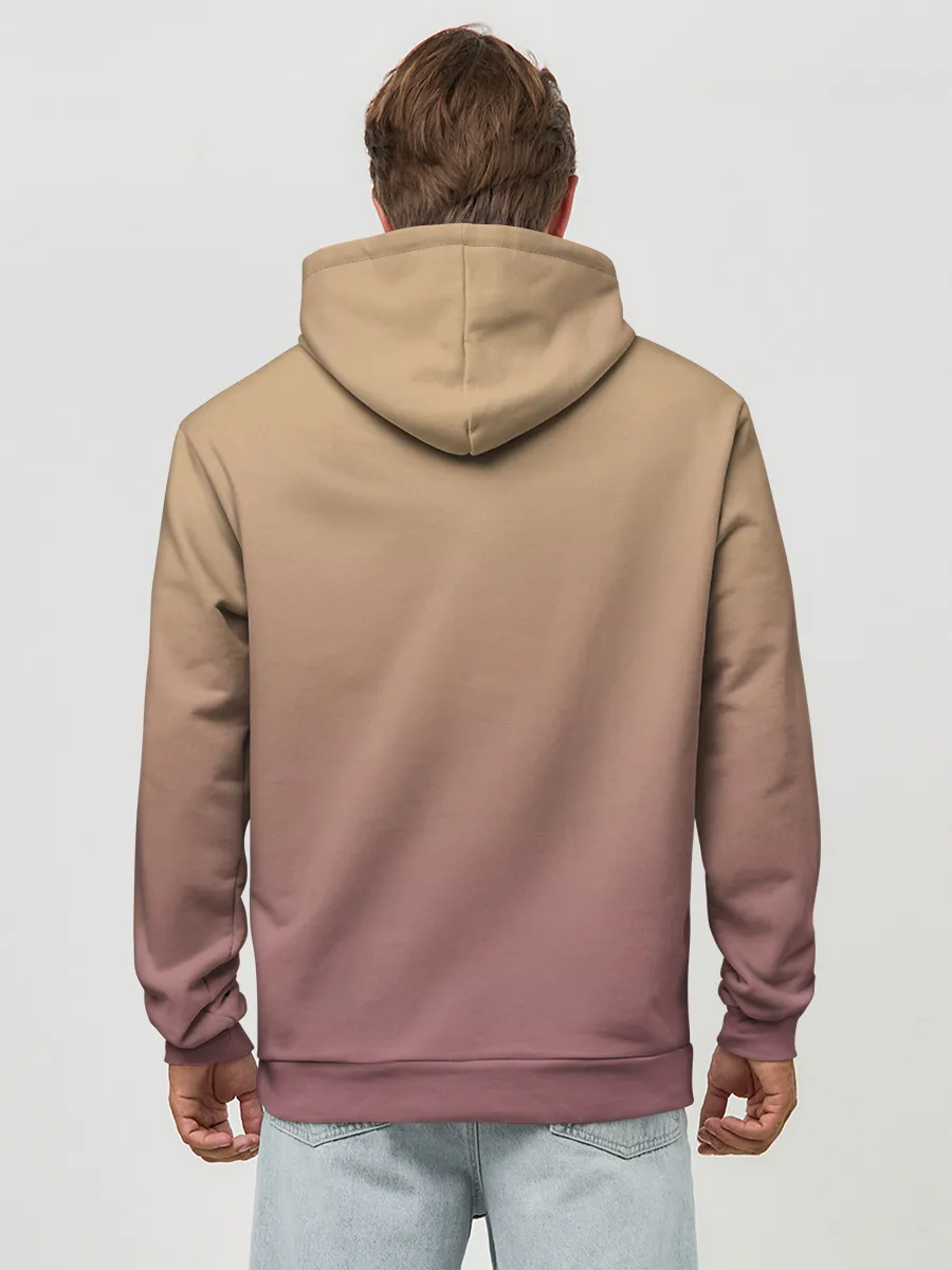 Худи мужской база хлопок / девочка ушки кофе