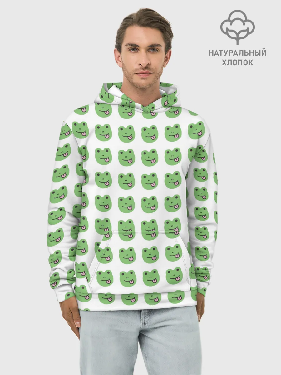 Худи мужской база хлопок / лягушки