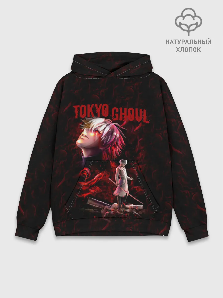 Худи мужской база хлопок / Kaneki Ken sword