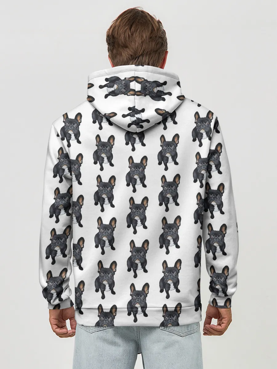 Худи мужской база хлопок / Бульдожки