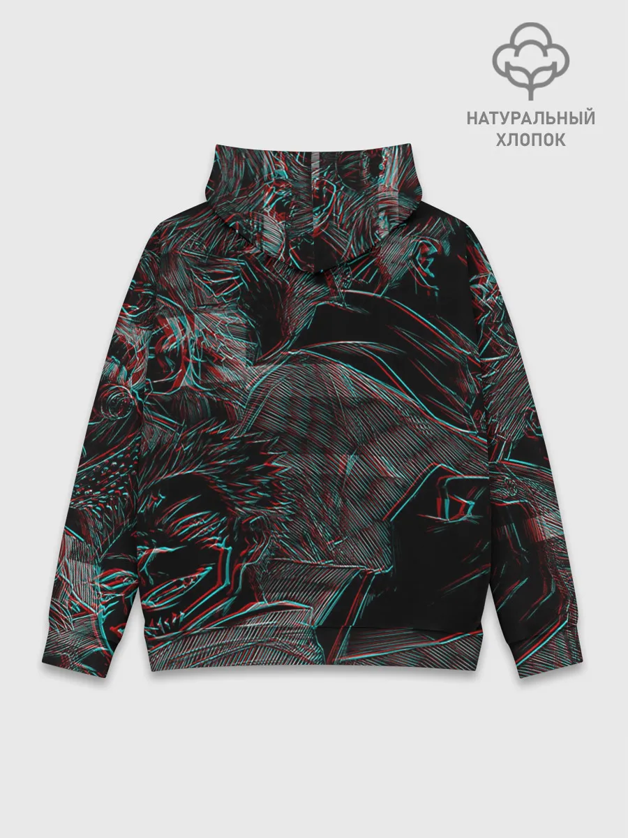 Худи мужской база хлопок / Jujutsu Kaisen | Glitch