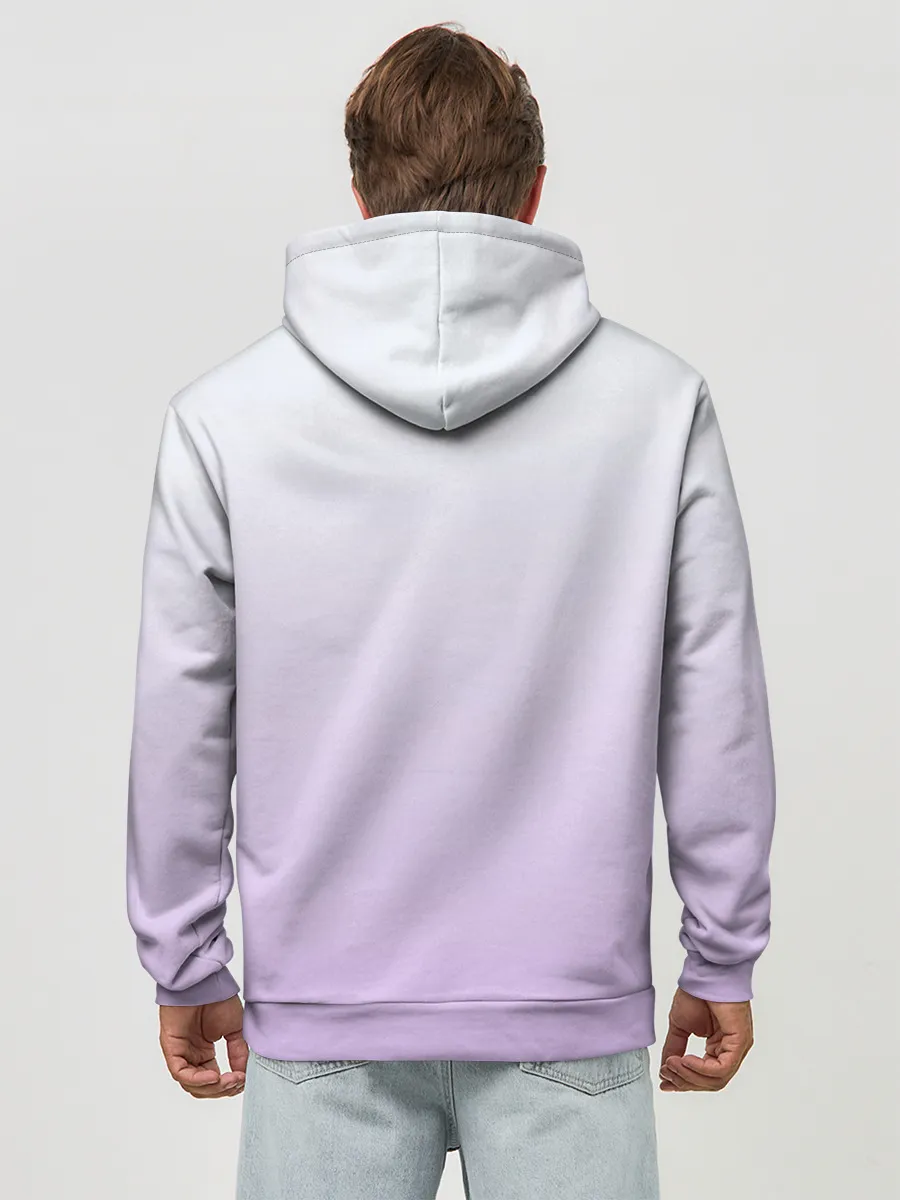 Худи мужской база хлопок / акварельная птичка