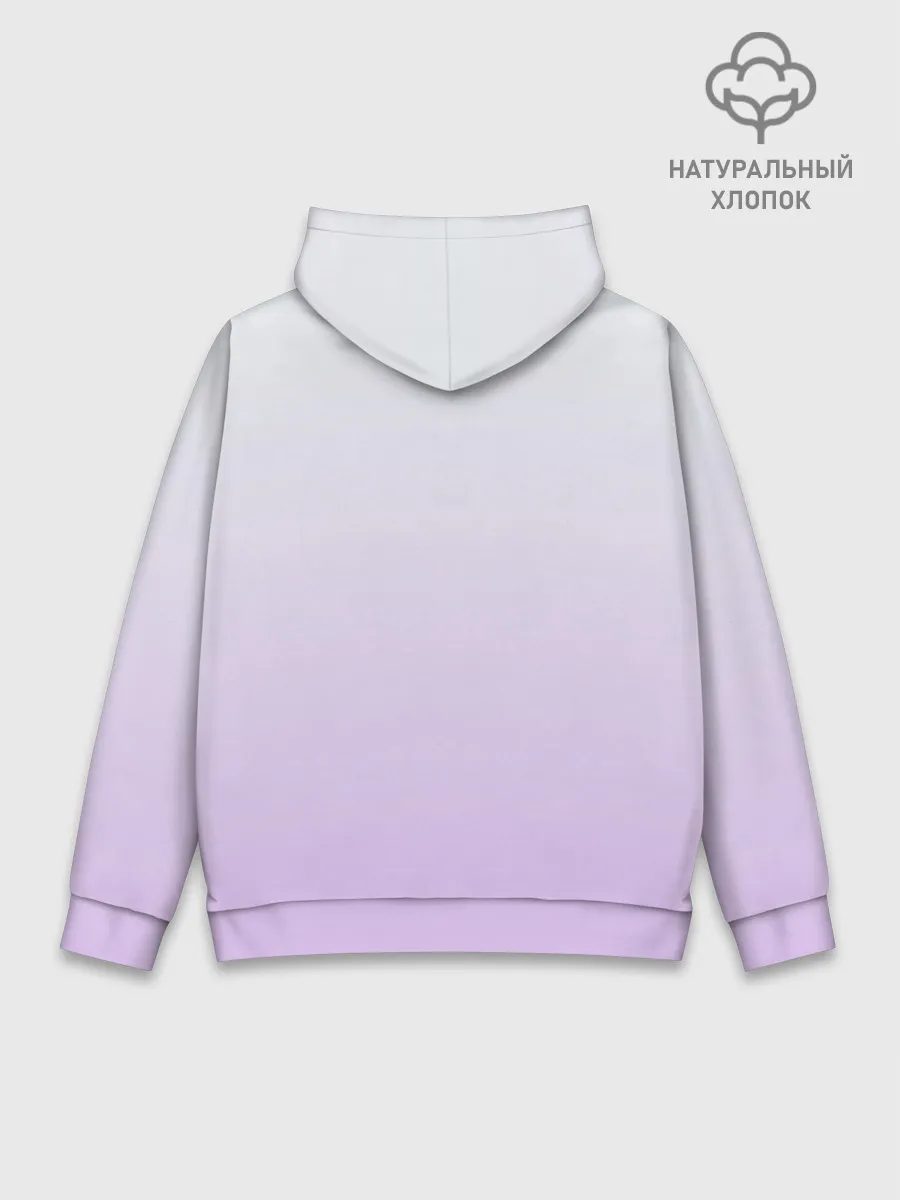 Худи мужской база хлопок / акварельная птичка