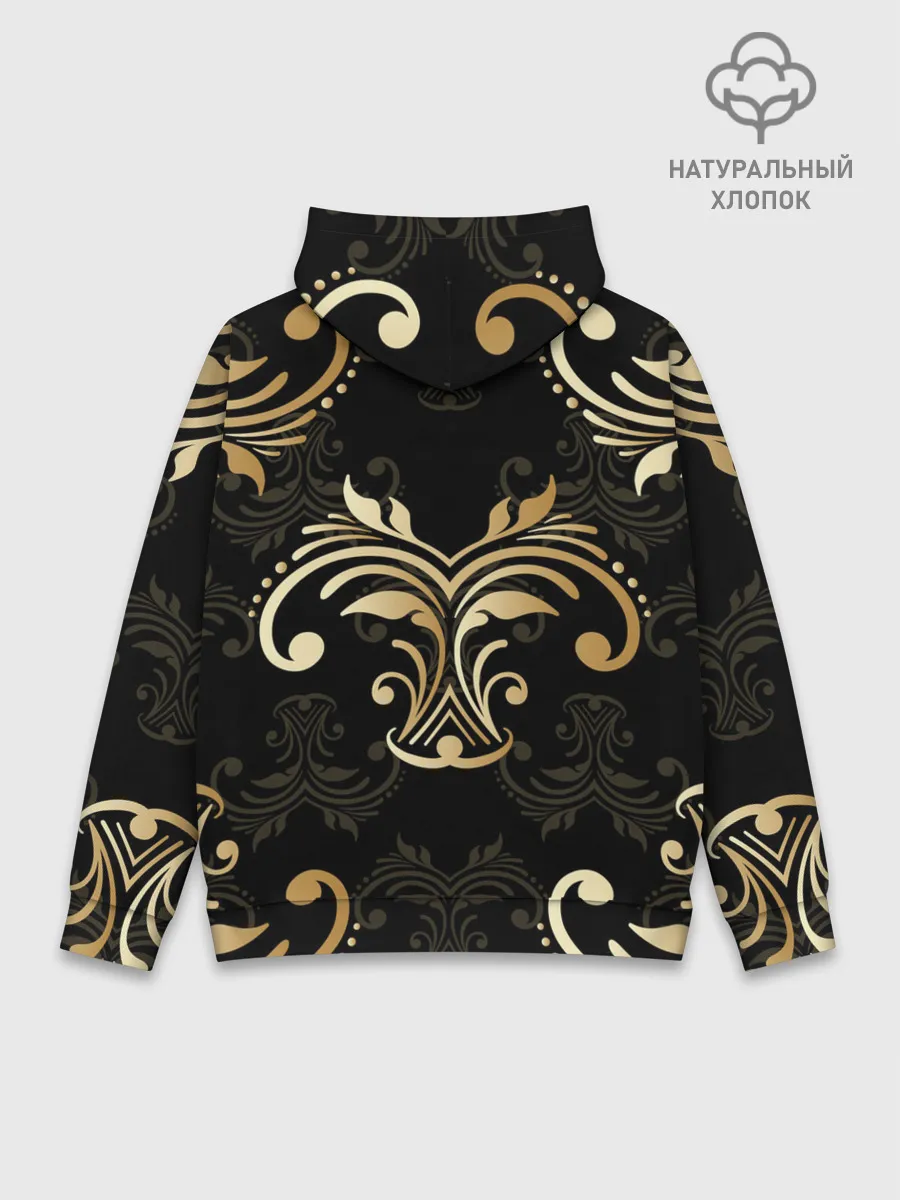 Худи мужской база хлопок / Черное золото