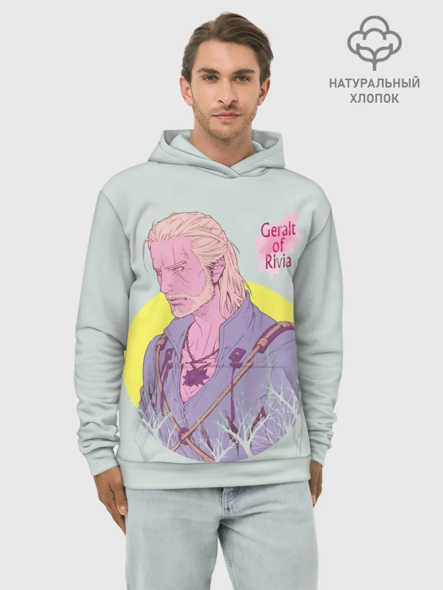 Худи мужской база хлопок / Geralt of Rivia | Ведьмак
