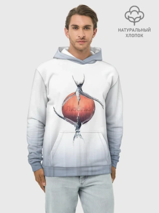Худи мужской база хлопок / Птичья любовь
