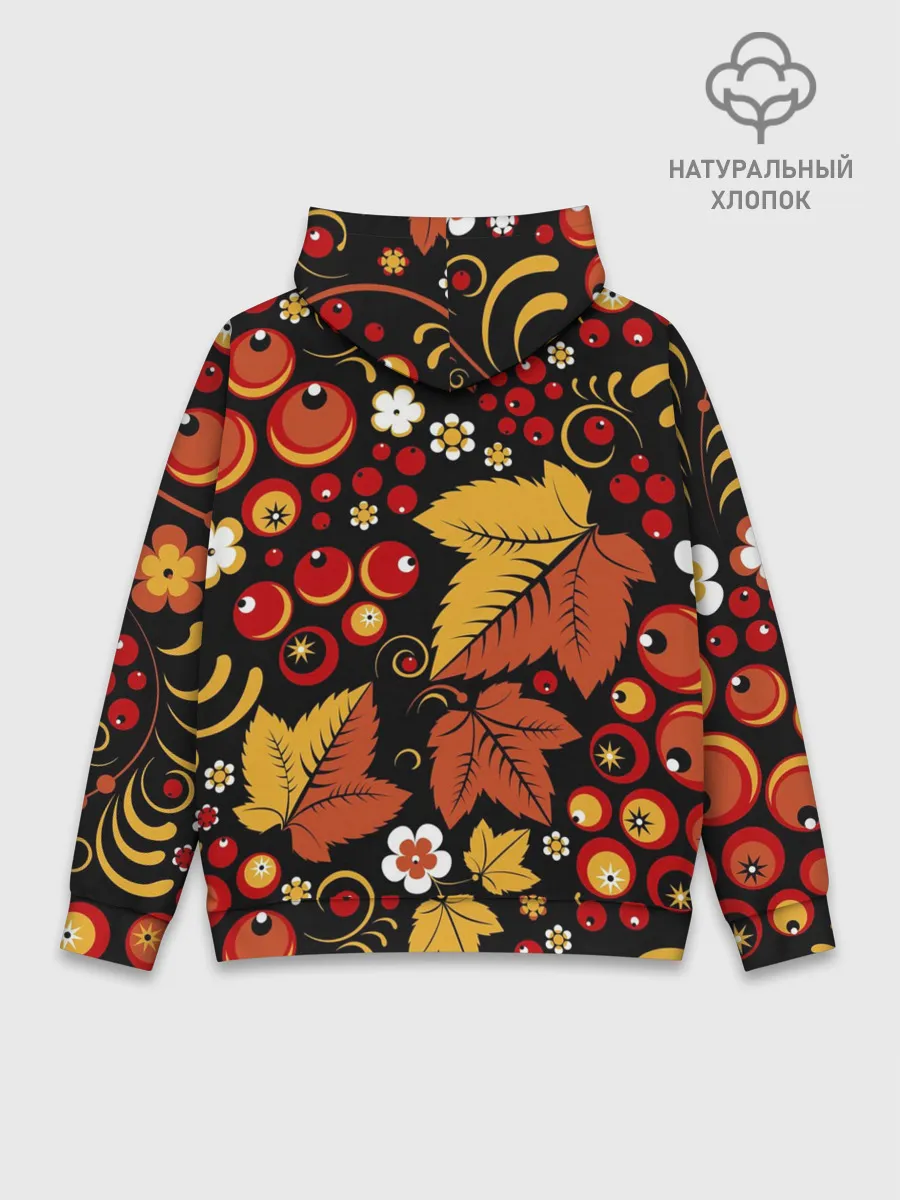 Худи мужской база хлопок / ХОХЛОМА