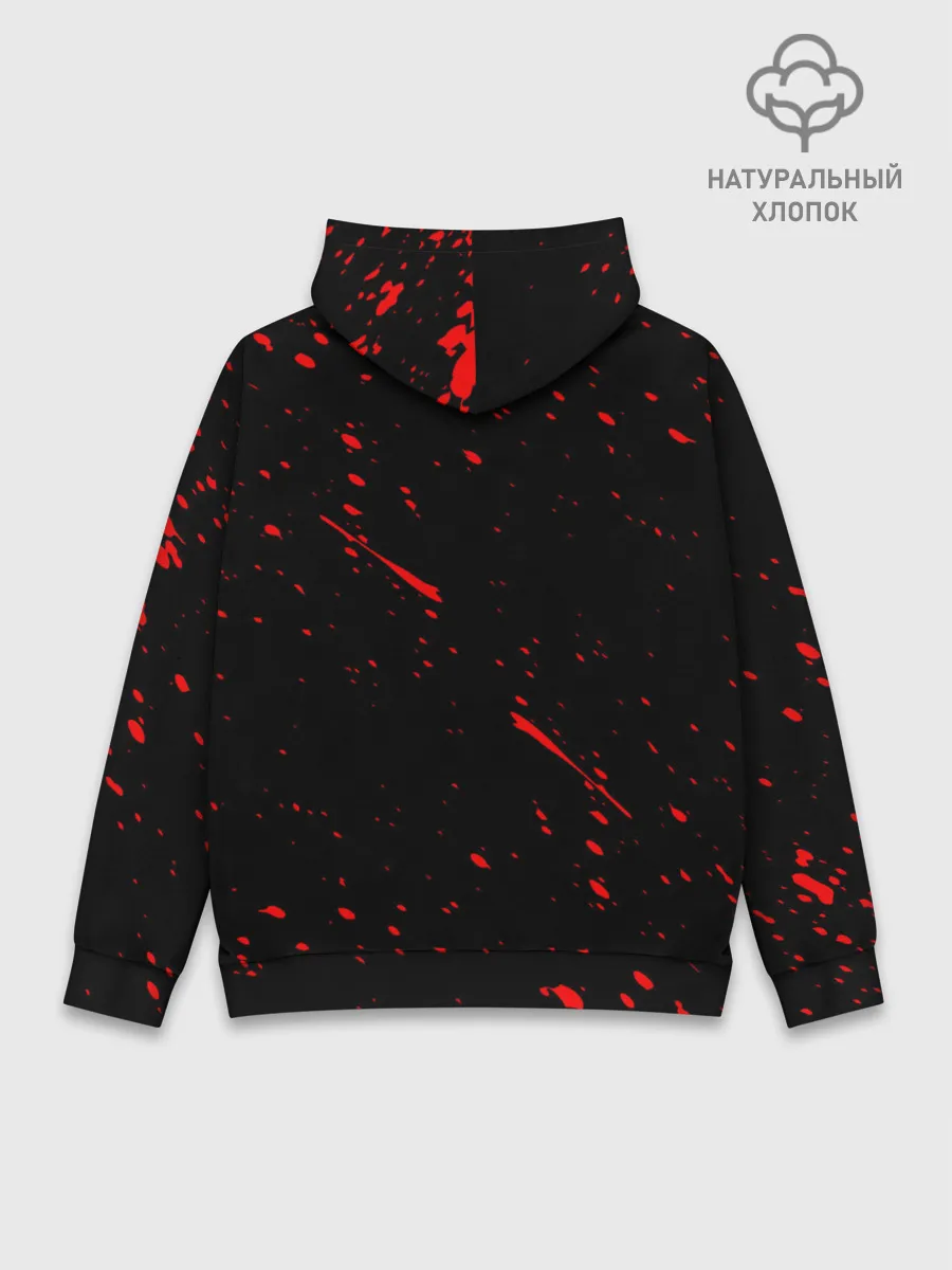 Худи мужской база хлопок / ЧЕРНЫЙ КЛЕВЕР АНИМЕ,