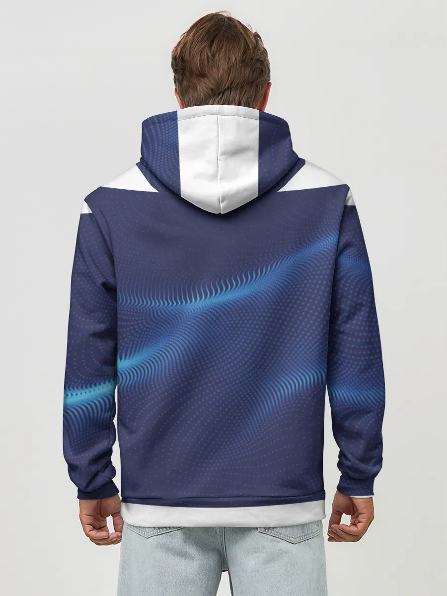 Худи мужской база хлопок / 3D волна