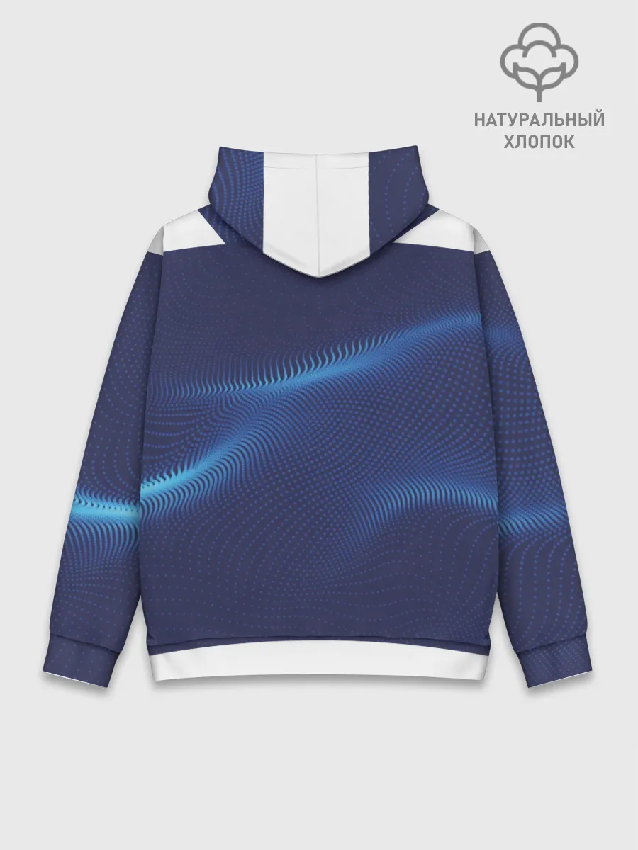 Худи мужской база хлопок / 3D волна