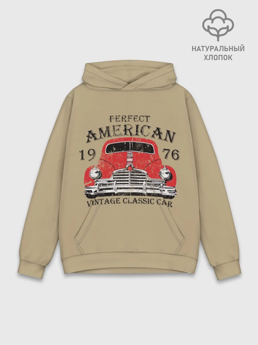 Худи мужской база хлопок / AMERICAN CAR
