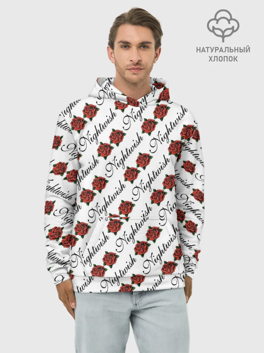 Худи мужской база хлопок / Nightwish Roses / Найтвиш