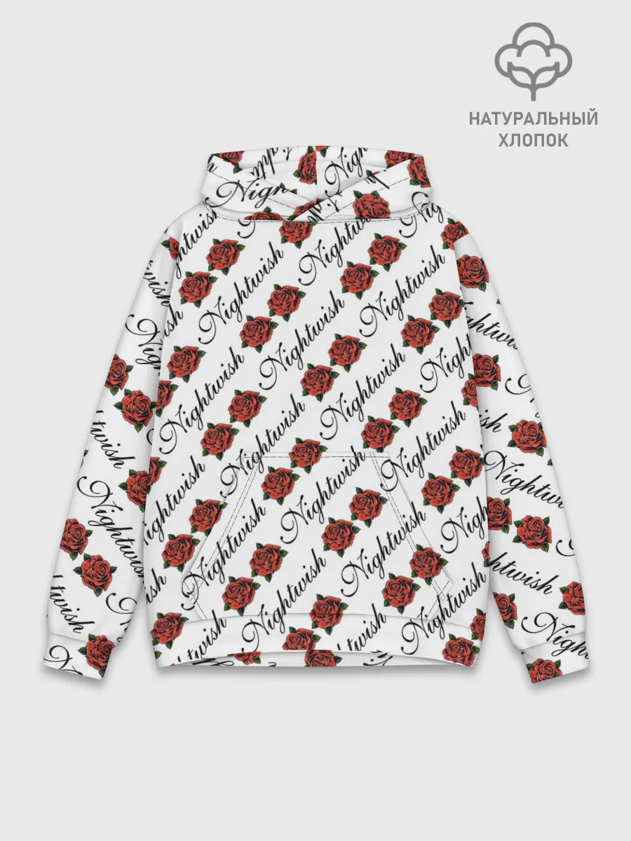 Худи мужской база хлопок / Nightwish Roses / Найтвиш