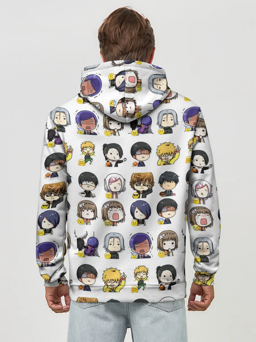 Худи мужской база хлопок / Токийский гуль пресонажи