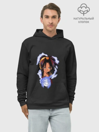 Худи мужской база хлопок / Shaman King Duet