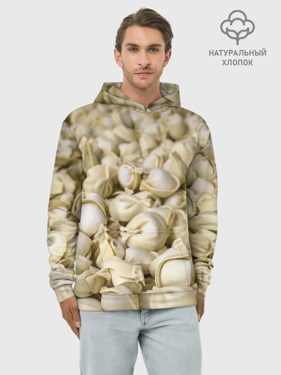 Худи мужской база хлопок / Пельмени