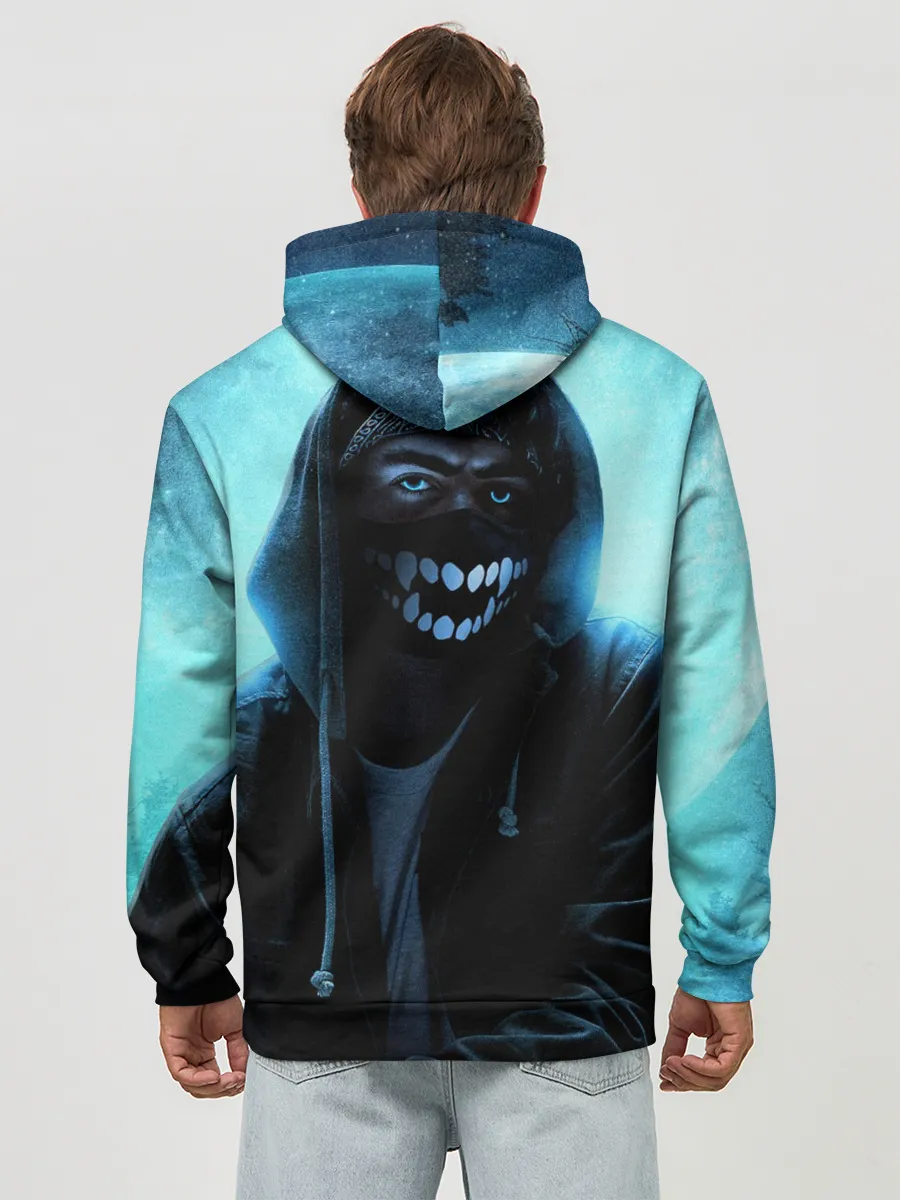 Худи мужской база хлопок / Парень в маске