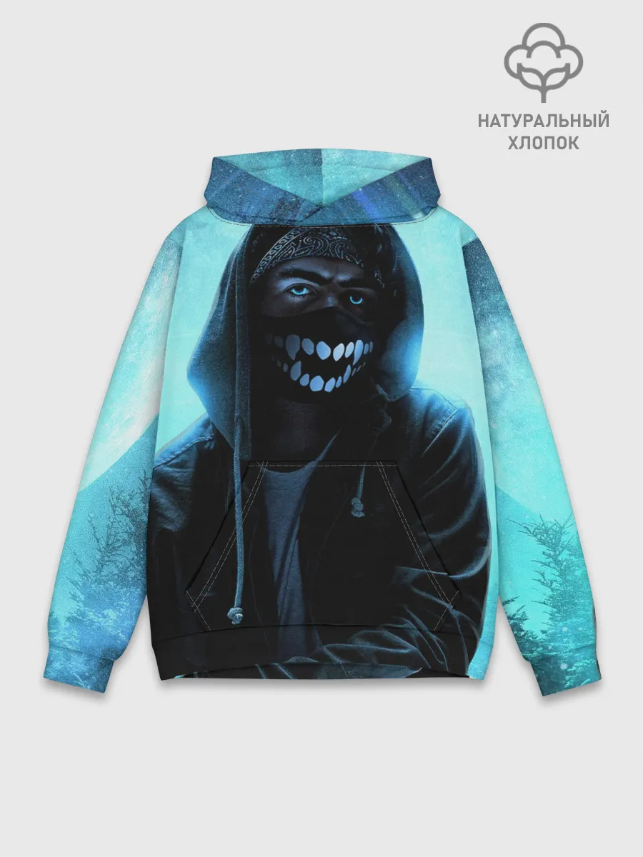 Худи мужской база хлопок / Парень в маске