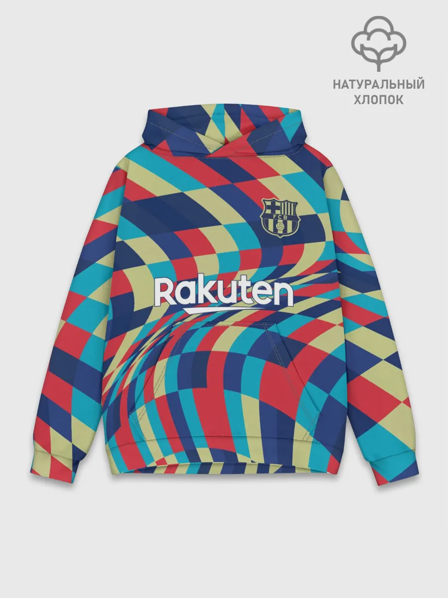 Худи мужской база хлопок / FC Barcelona | La Liga Pre-Match