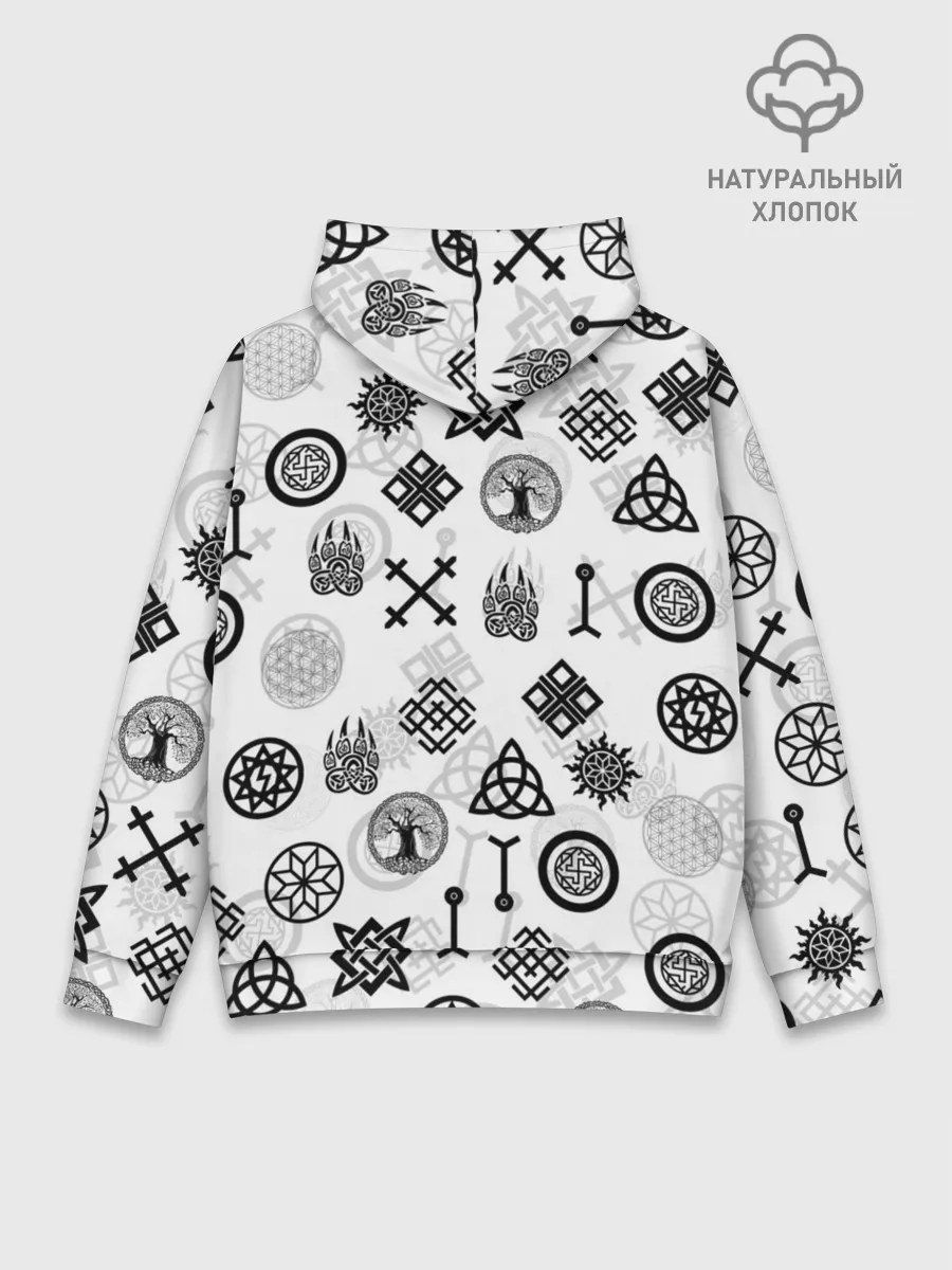Худи мужской база хлопок / СЛАВЯНСКИЕ РУНЫ