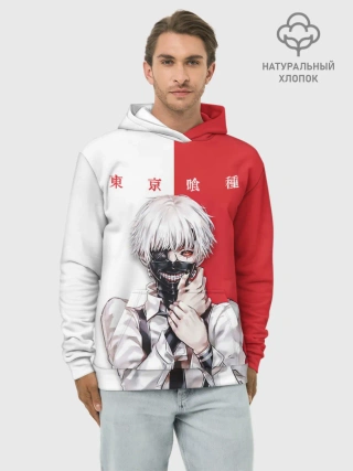 Худи мужской база хлопок / Канеки Кен