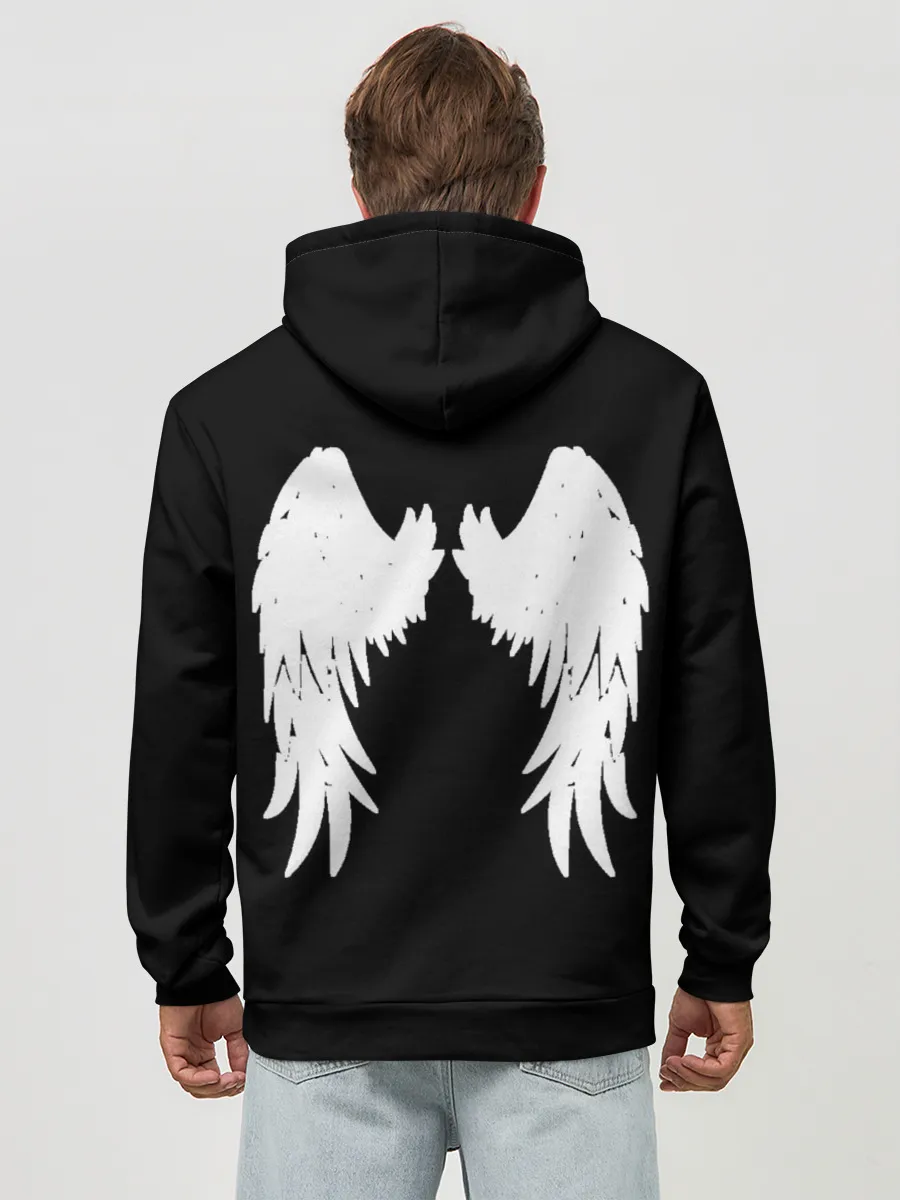 Худи мужской база хлопок / GOOD OMENS | БЛАГИЕ ЗНАМЕНИЯ