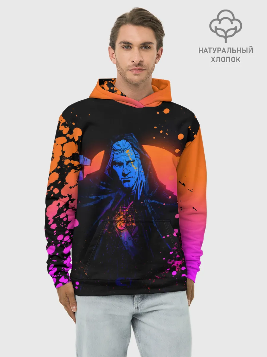 Худи мужской база хлопок / Ведьмак в таверне