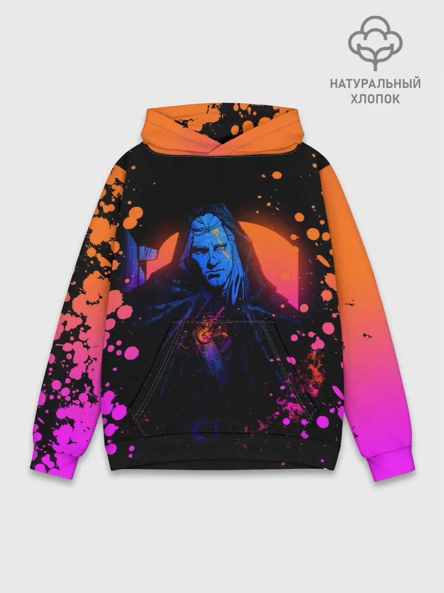 Худи мужской база хлопок / Ведьмак в таверне
