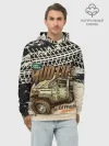 Худи мужской база хлопок / LAND ROVER
