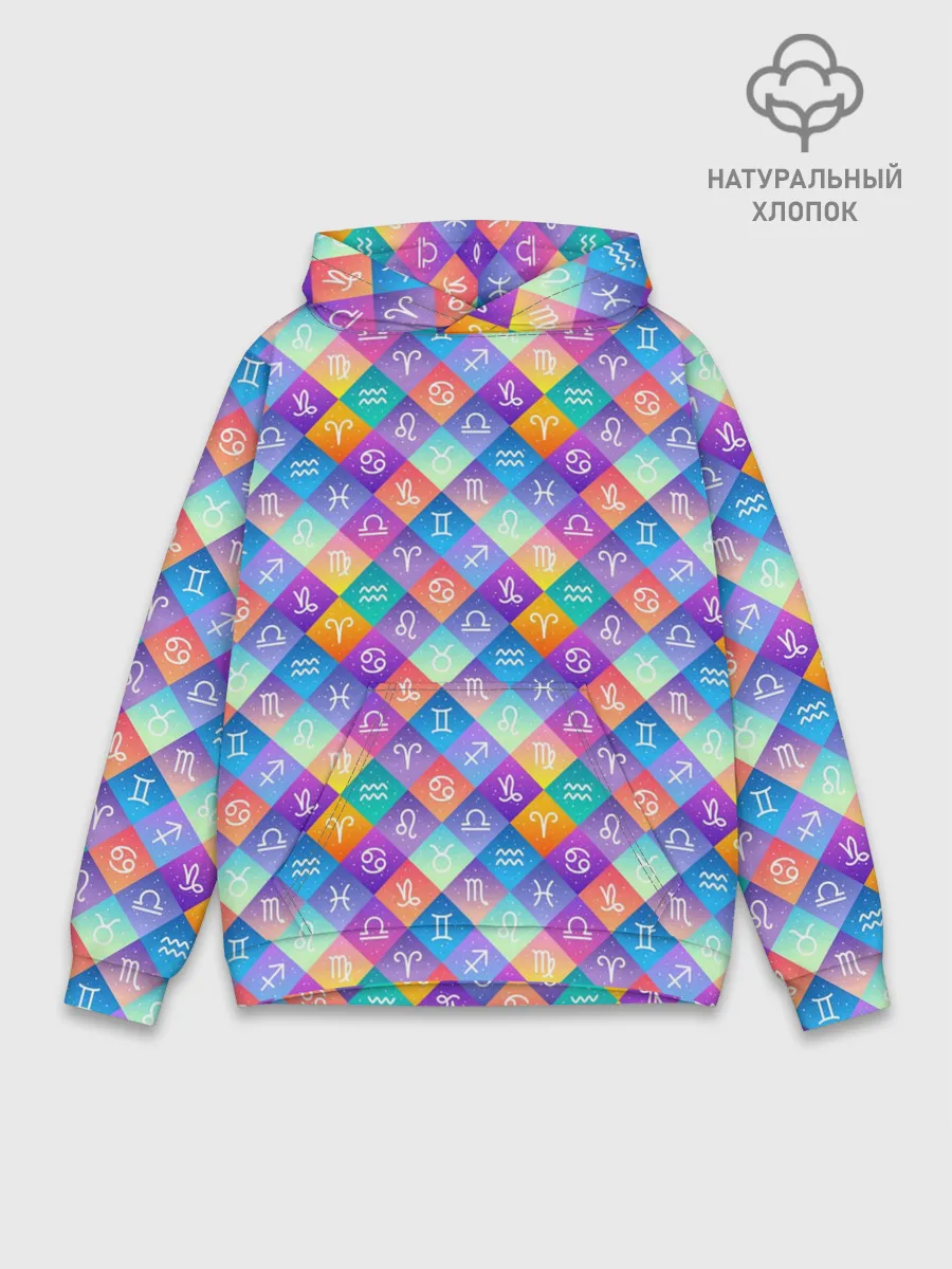 Худи мужской база хлопок / Знаки Зодиака