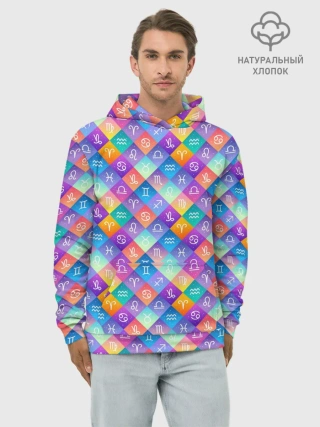 Худи мужской база хлопок / Знаки Зодиака