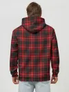 Худи мужской база хлопок / Красная клетка