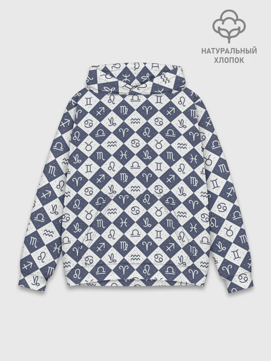 Худи мужской база хлопок / Знаки Зодиака