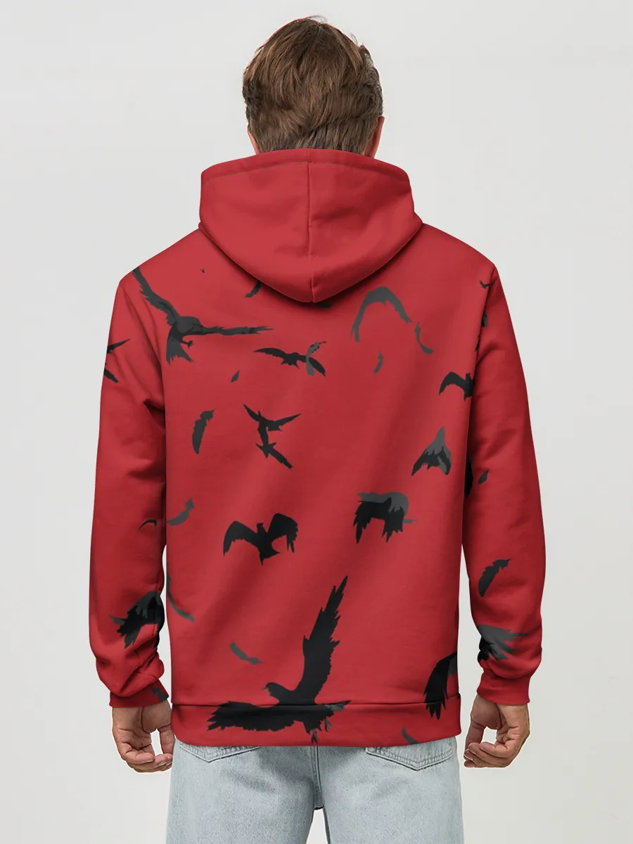 Худи мужской база хлопок / Итачи И Вороны