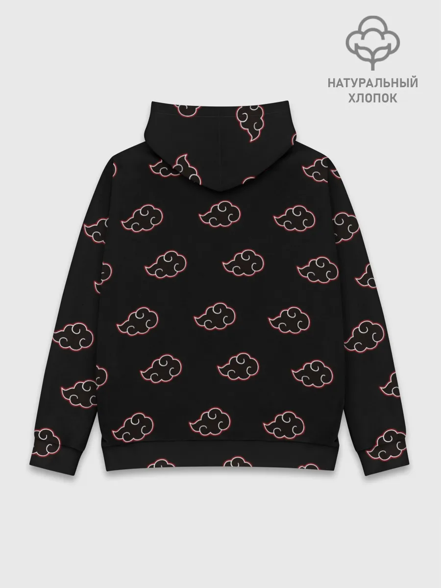 Худи мужской база хлопок / Итачи на фоне Акацуки