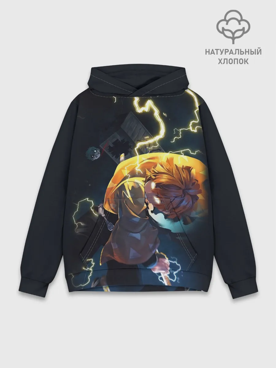 Худи мужской база хлопок / ЗЕНИЦУ АКАЦУМА | ZENITSU