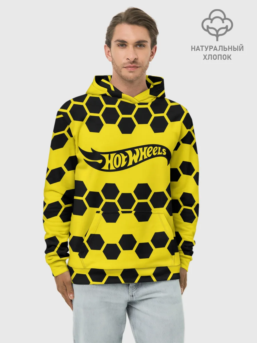 Худи мужской база хлопок / Hot Wheels