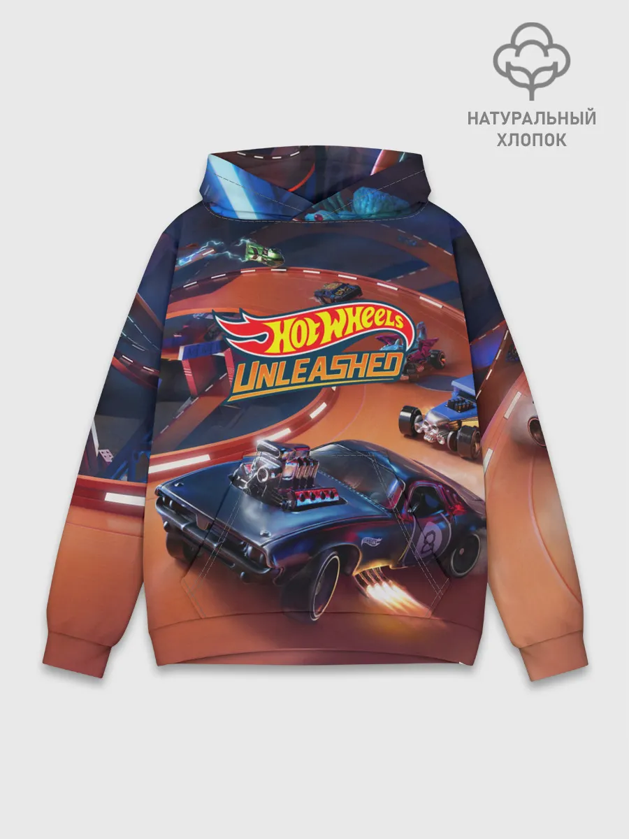 Худи мужской база хлопок / Hot Wheels Unleashed