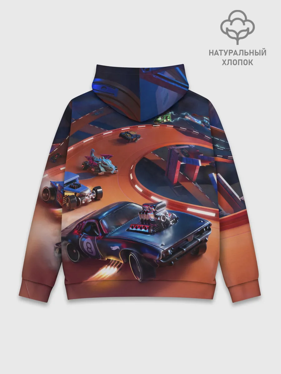 Худи мужской база хлопок / Hot Wheels Unleashed