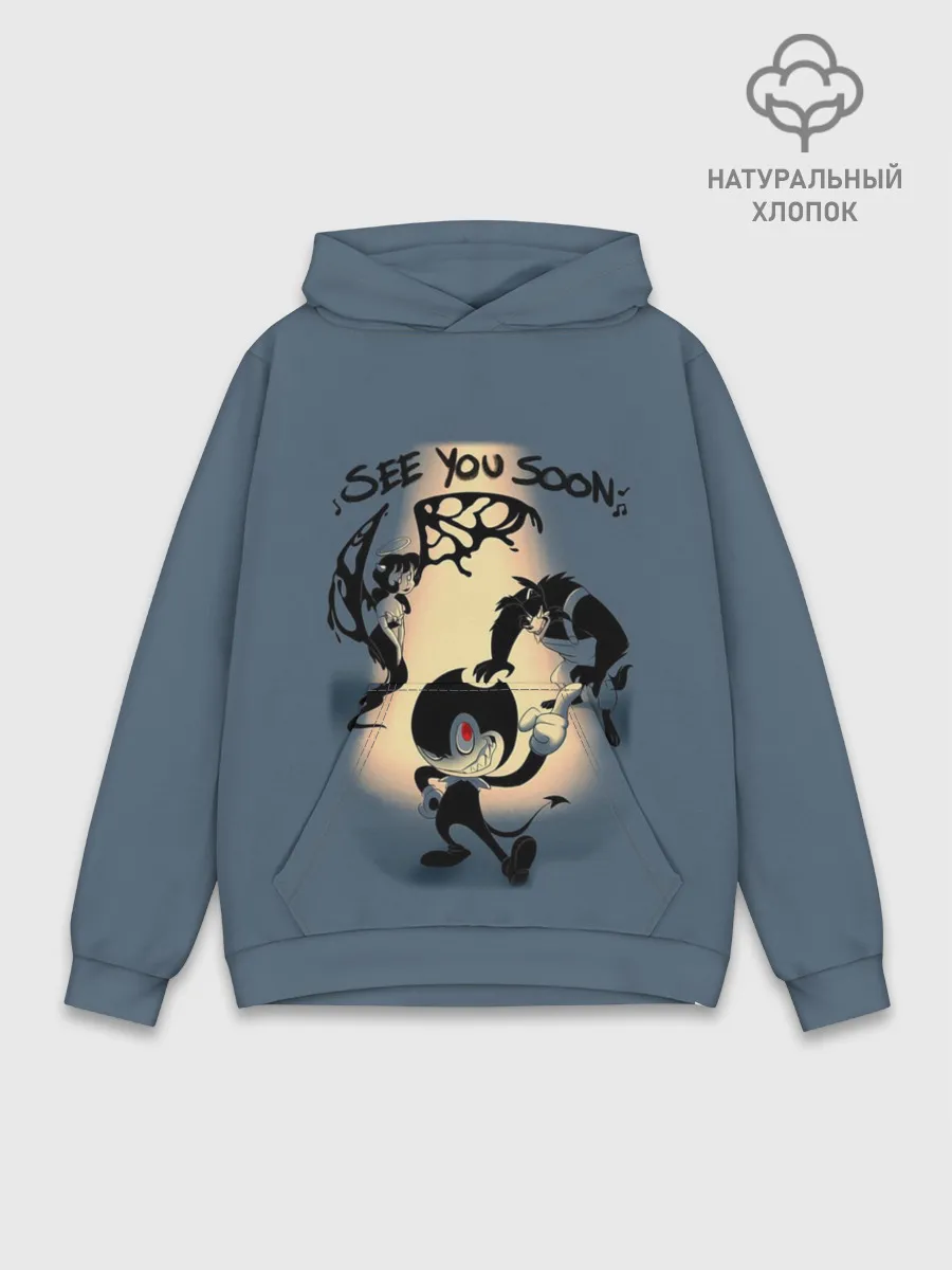 Худи мужской база хлопок / Бенди и Чернильная машина