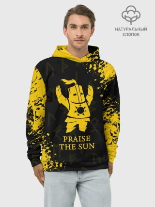 Худи мужской база хлопок / DARK SOULS | ТЁМНЫЕ ДУШИ