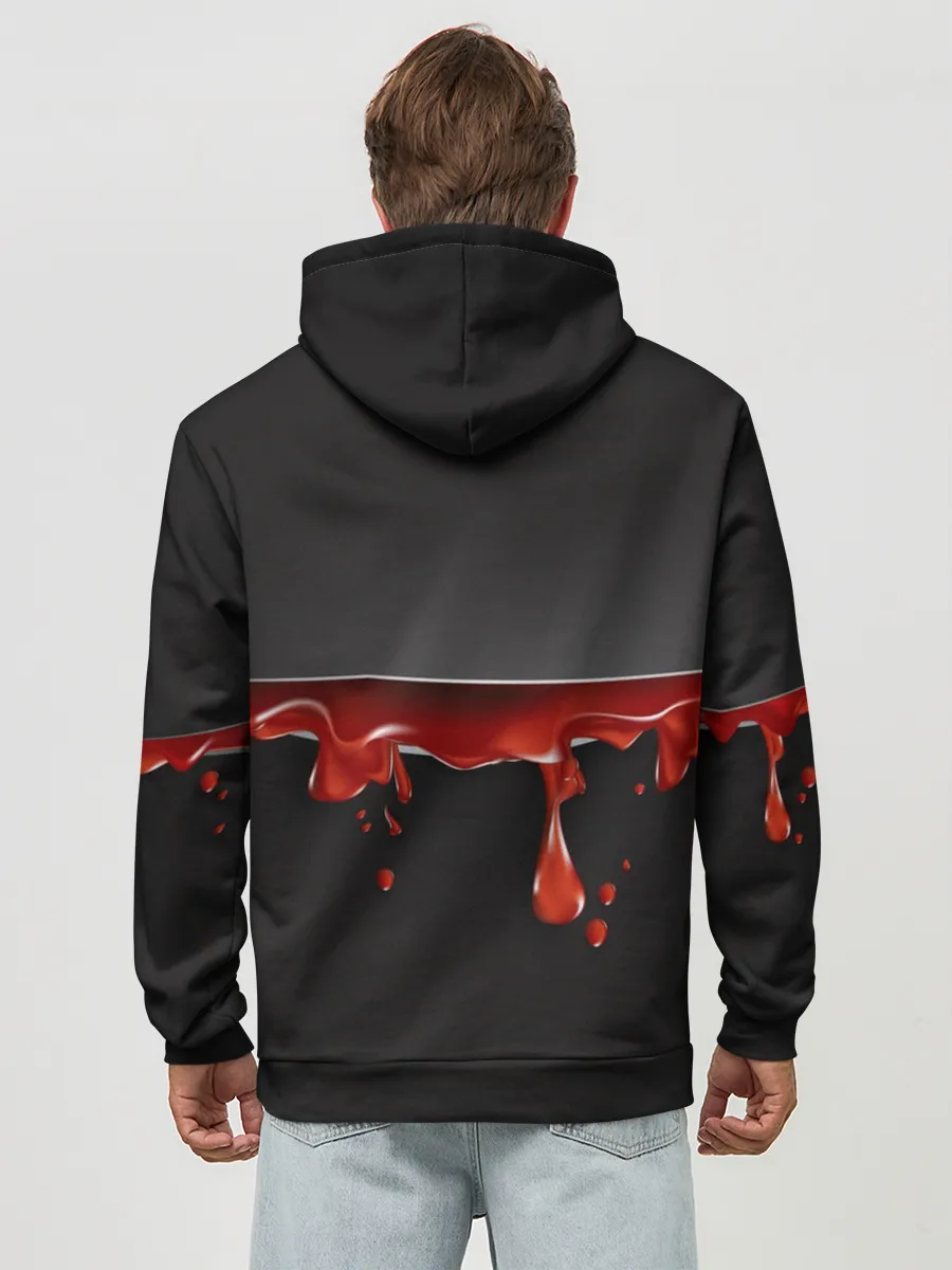 Худи мужской база хлопок / Разрезанный