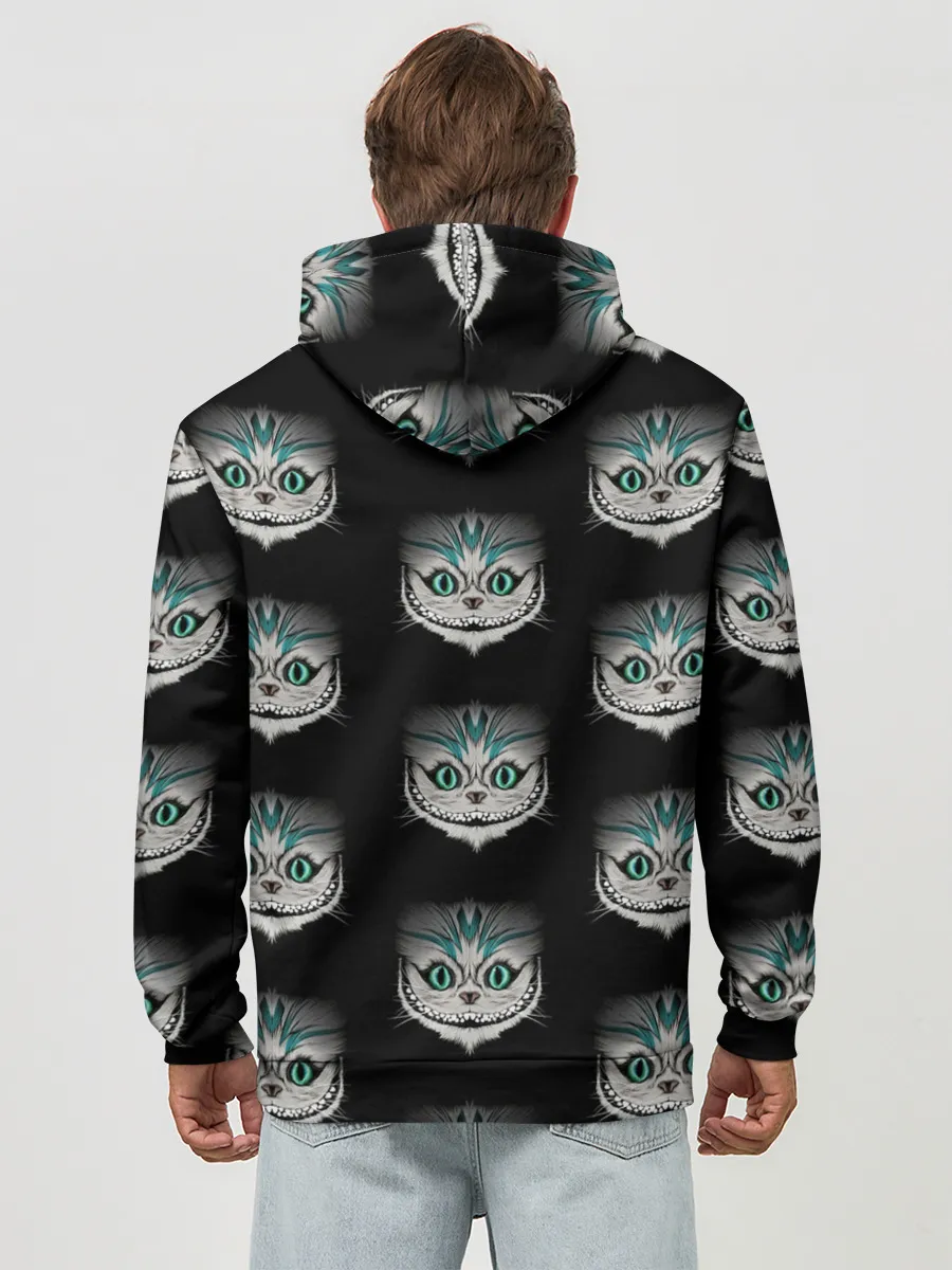 Худи мужской база хлопок / Чеширские котики