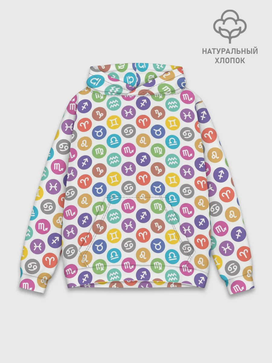 Худи мужской база хлопок / Знаки Зодиака