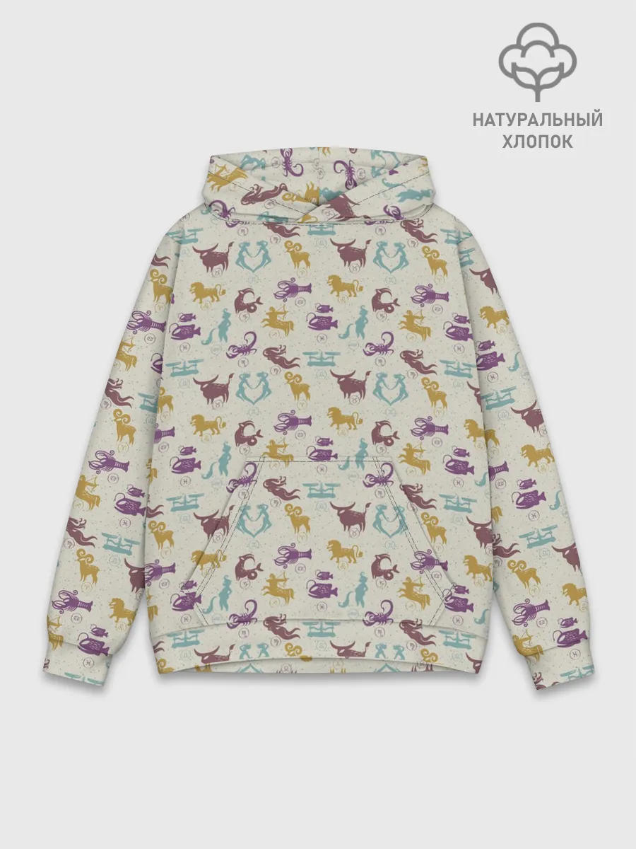 Худи мужской база хлопок / Знаки Зодиака